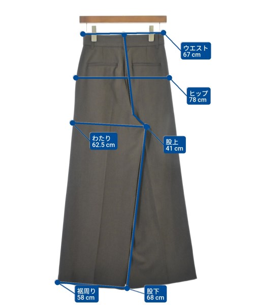 NATURAL BEAUTY BASIC（ナチュラルビューティーベーシック）スラックス 茶 サイズ:M レディース/2200652664034