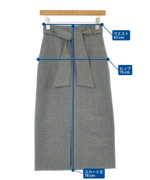 NATURAL BEAUTY BASIC（ナチュラルビューティーベーシック）ロング・マキシ丈スカート グレー サイズ:S レディース/2200646191058