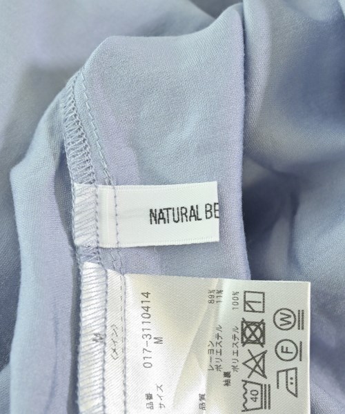 NATURAL BEAUTY BASIC（ナチュラルビューティーベーシック）ブラウス 青 サイズ:M レディース/2200701520021