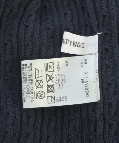 NATURAL BEAUTY BASIC（ナチュラルビューティーベーシック）ニット・セーター 紺 サイズ:F レディース/2200701250089