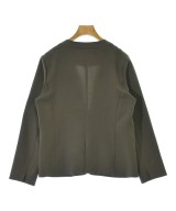 NATURAL BEAUTY BASIC（ナチュラルビューティーベーシック）ノーカラージャケット グレー サイズ:L レディース/2200703306029