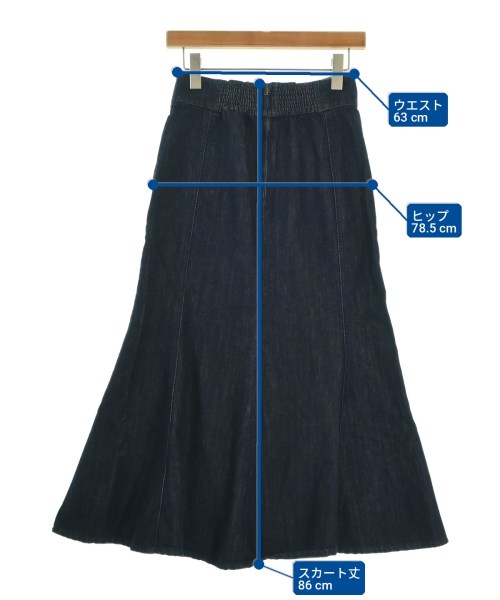 NATURAL BEAUTY BASIC（ナチュラルビューティーベーシック）ロング・マキシ丈スカート 紺 サイズ:M レディース/2200700638048