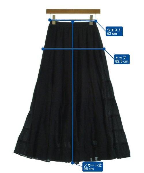 NATURAL BEAUTY BASIC（ナチュラルビューティーベーシック）ロング・マキシ丈スカート 黒 サイズ:M レディース/2200706146080
