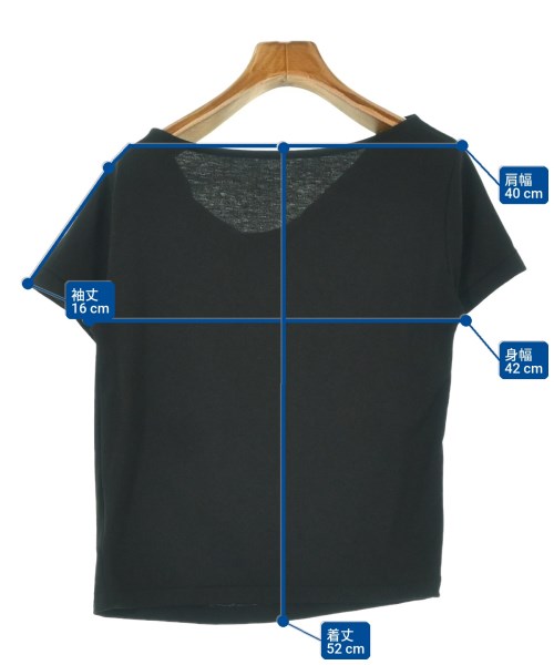 NATURAL BEAUTY BASIC（ナチュラルビューティーベーシック）Tシャツ・カットソー 黒 サイズ:FR レディース/2200703968111