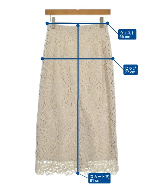 NATURAL BEAUTY BASIC（ナチュラルビューティーベーシック）ロング・マキシ丈スカート 白 サイズ:M レディース/2200705380027