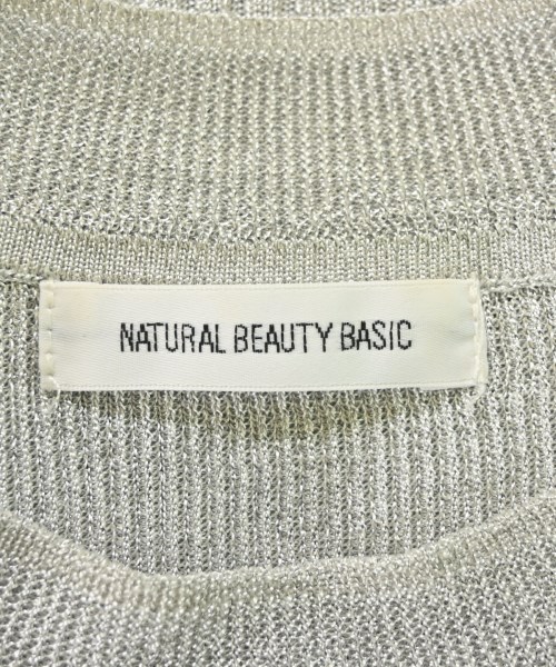 NATURAL BEAUTY BASIC（ナチュラルビューティーベーシック）ニット・セーター シルバー サイズ:F レディース/2200709008033