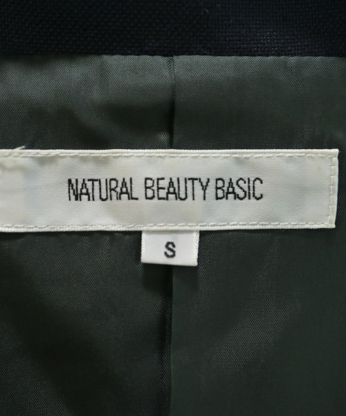 NATURAL BEAUTY BASIC（ナチュラルビューティーベーシック）テーラードジャケット 紺 サイズ:S レディース/2200662123293
