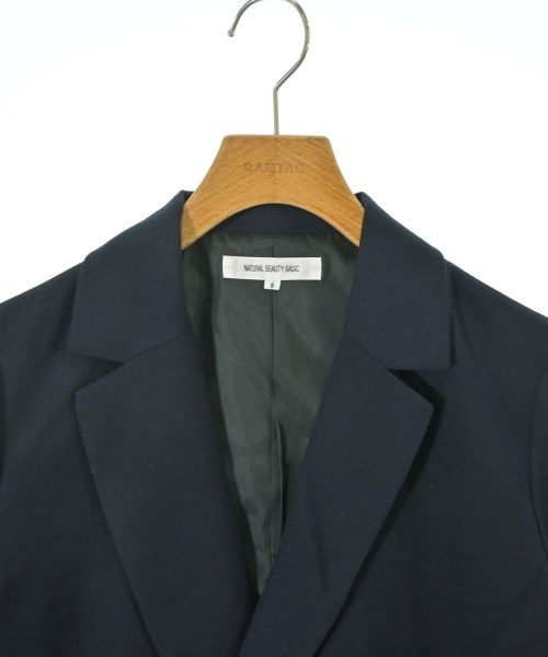 NATURAL BEAUTY BASIC（ナチュラルビューティーベーシック）テーラードジャケット 紺 サイズ:S レディース/2200662123293