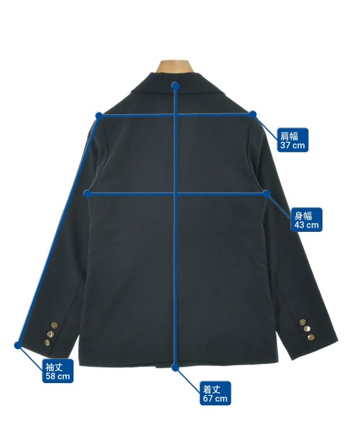 NATURAL BEAUTY BASIC（ナチュラルビューティーベーシック）テーラードジャケット 紺 サイズ:S レディース/2200662123293