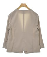 NATURAL BEAUTY BASIC（ナチュラルビューティーベーシック）ノーカラージャケット ベージュ サイズ:M レディース/2200662123309