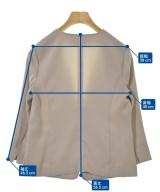 NATURAL BEAUTY BASIC（ナチュラルビューティーベーシック）ノーカラージャケット ベージュ サイズ:M レディース/2200662123309