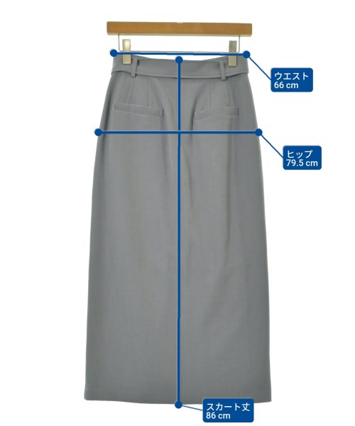 NATURAL BEAUTY BASIC（ナチュラルビューティーベーシック）ロング・マキシ丈スカート グレー サイズ:M レディース/2200662123316