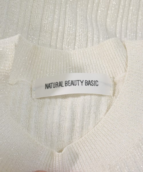 NATURAL BEAUTY BASIC（ナチュラルビューティーベーシック）ニット・セーター 白 サイズ:F レディース/2200662123347