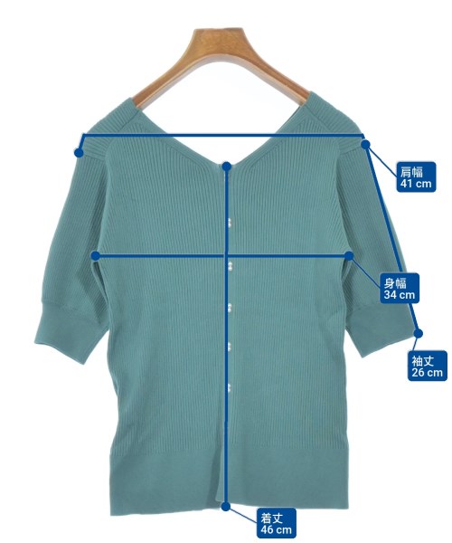 NATURAL BEAUTY BASIC（ナチュラルビューティーベーシック）ニット・セーター 緑 サイズ:F レディース/2200659431189