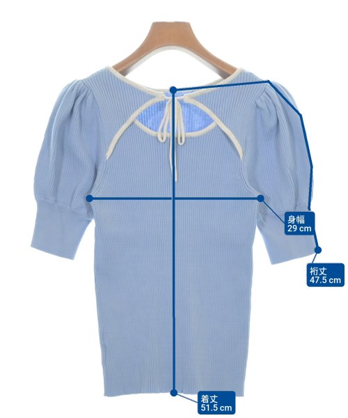 NATURAL BEAUTY BASIC（ナチュラルビューティーベーシック）ニット・セーター 青 サイズ:F レディース/2200660292052