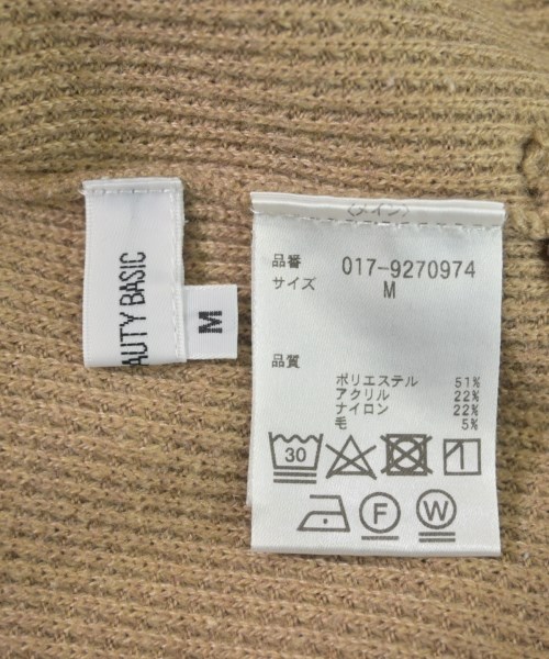 NATURAL BEAUTY BASIC（ナチュラルビューティーベーシック）ニット・セーター ベージュ サイズ:M レディース/2200663184033
