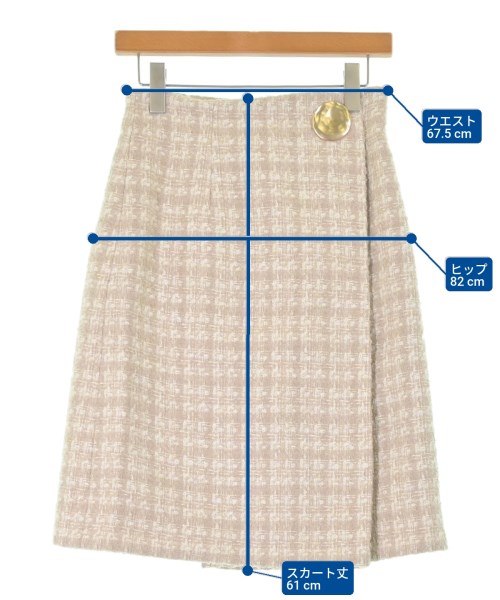 NATURAL BEAUTY BASIC（ナチュラルビューティーベーシック）ひざ丈スカート ベージュ サイズ:M レディース/2200663647019