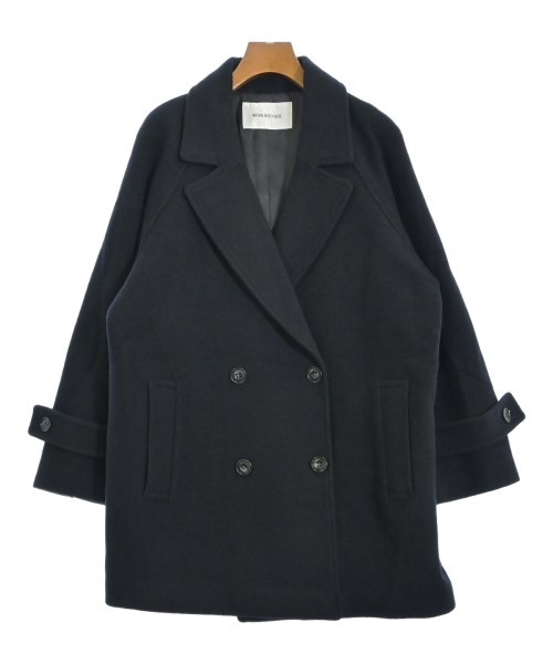 NATURAL BEAUTY BASIC(ナチュラルビューティーベーシック)ピーコート 紺 サイズ:S/2200667984011