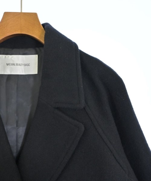 NATURAL BEAUTY BASIC（ナチュラルビューティーベーシック）ピーコート 紺 サイズ:S レディース/2200667984011
