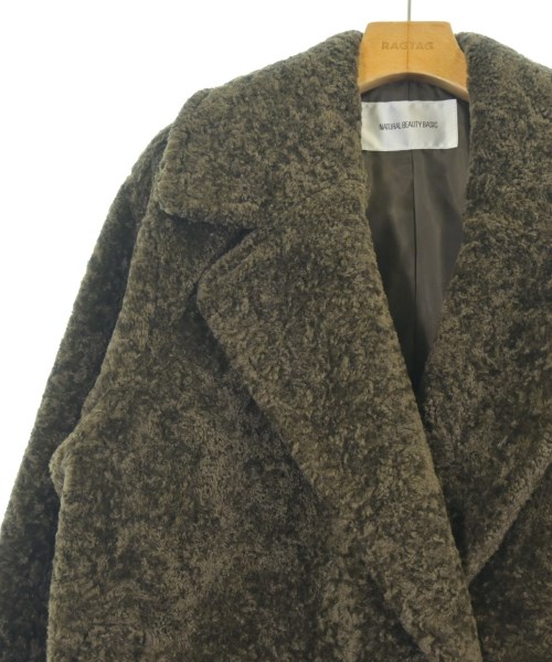 NATURAL BEAUTY BASIC（ナチュラルビューティーベーシック）ピーコート 茶 サイズ:FR レディース/2200666934024