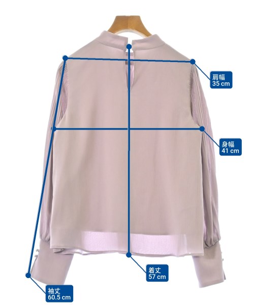 NATURAL BEAUTY BASIC（ナチュラルビューティーベーシック）ブラウス 紫 サイズ:S レディース/2200667509078