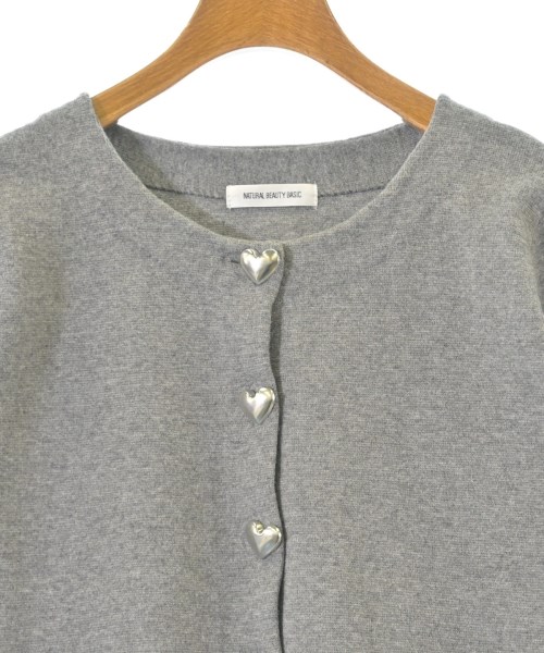 NATURAL BEAUTY BASIC（ナチュラルビューティーベーシック）カーディガン グレー サイズ:F レディース/2200668302043