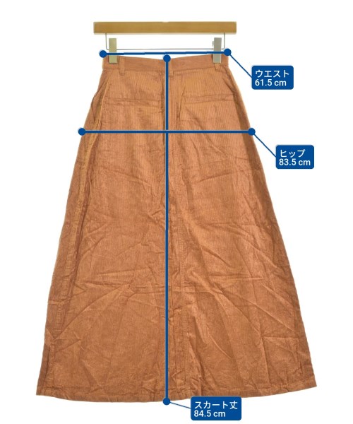 NATURAL BEAUTY BASIC（ナチュラルビューティーベーシック）ロング・マキシ丈スカート オレンジ サイズ:S レディース/2200669146011