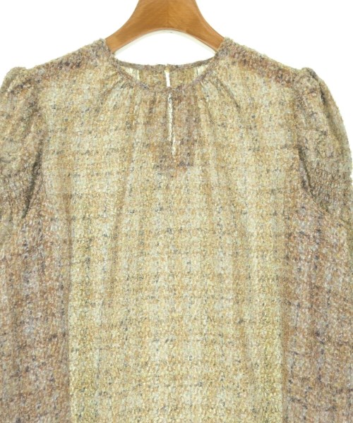 NATURAL BEAUTY BASIC（ナチュラルビューティーベーシック）ブラウス 茶 サイズ:F レディース/2200668115056