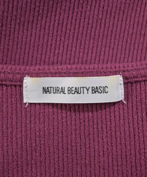 NATURAL BEAUTY BASIC（ナチュラルビューティーベーシック）Tシャツ・カットソー 紫 サイズ:M レディース/2200668392129