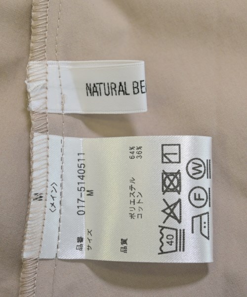 NATURAL BEAUTY BASIC（ナチュラルビューティーベーシック）シャツワンピース ベージュ サイズ:M レディース/2200729232012