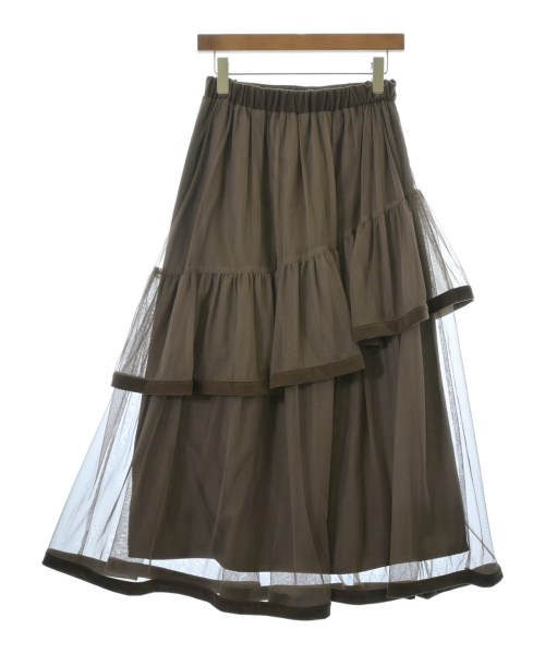 NATURAL BEAUTY BASIC（ナチュラルビューティーベーシック）ロング・マキシ丈スカート 茶 サイズ:M レディース/2200734663061