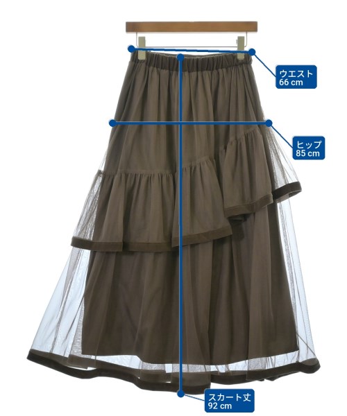 NATURAL BEAUTY BASIC（ナチュラルビューティーベーシック）ロング・マキシ丈スカート 茶 サイズ:M レディース/2200734663061