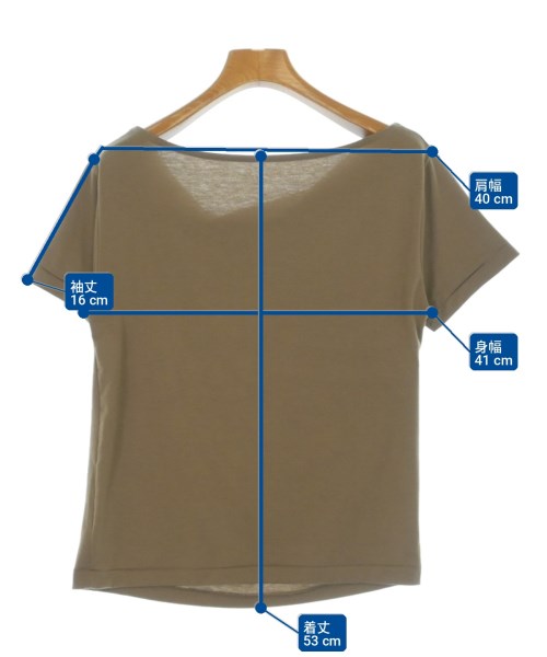 NATURAL BEAUTY BASIC（ナチュラルビューティーベーシック）Tシャツ・カットソー 茶 サイズ:F レディース/2200726485053