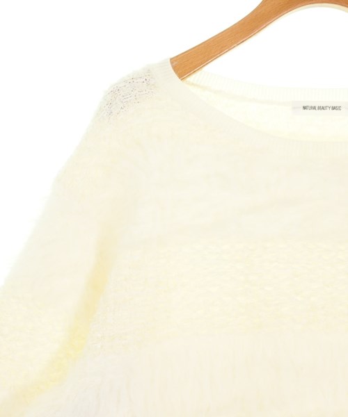 NATURAL BEAUTY BASIC（ナチュラルビューティーベーシック）ニット・セーター 白 サイズ:F レディース/2200716028062