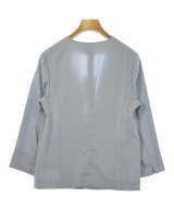 NATURAL BEAUTY BASIC（ナチュラルビューティーベーシック）ノーカラージャケット 青 サイズ:L レディース/2200717422173
