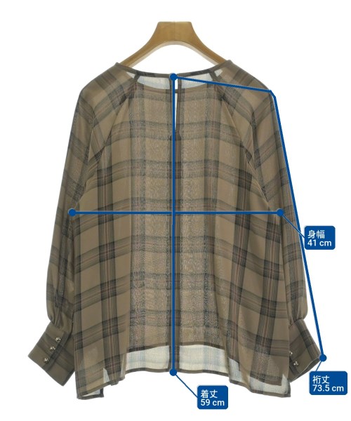 NATURAL BEAUTY BASIC（ナチュラルビューティーベーシック）ブラウス ベージュ サイズ:M レディース/2200718586034