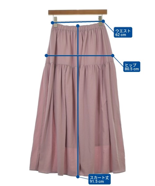 NATURAL BEAUTY BASIC（ナチュラルビューティーベーシック）ロング・マキシ丈スカート ピンク サイズ:M レディース/2200722525012
