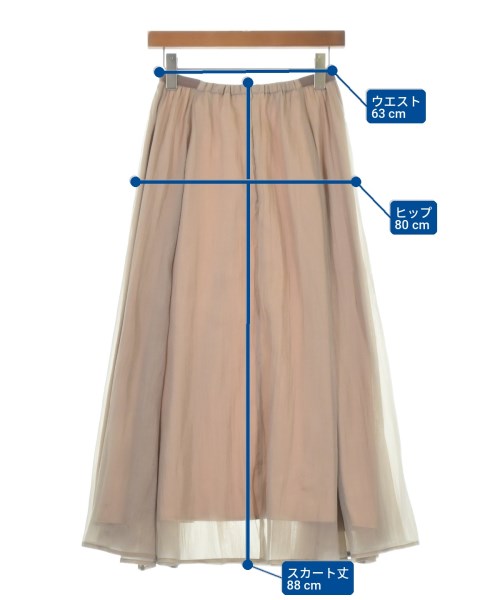 NATURAL BEAUTY BASIC（ナチュラルビューティーベーシック）ロング・マキシ丈スカート ベージュ サイズ:M レディース/2200722525029