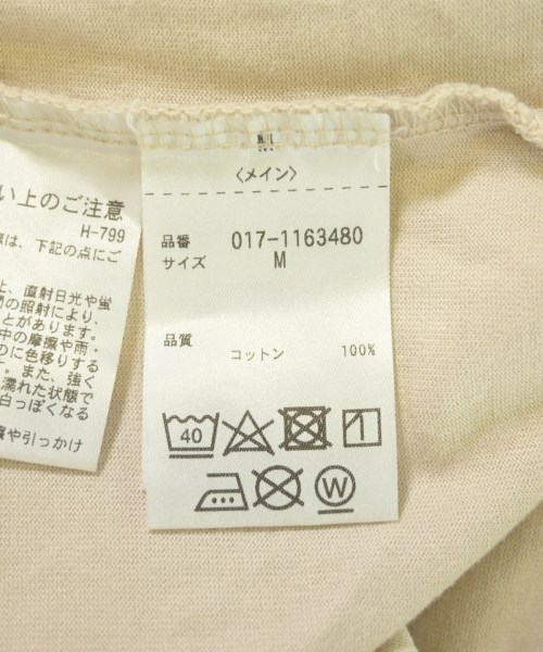 NATURAL BEAUTY BASIC（ナチュラルビューティーベーシック）Tシャツ・カットソー ベージュ サイズ:M レディース/2200721190112