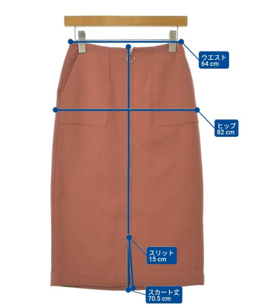 NATURAL BEAUTY BASIC（ナチュラルビューティーベーシック）ロング・マキシ丈スカート オレンジ サイズ:S レディース/2200725824013