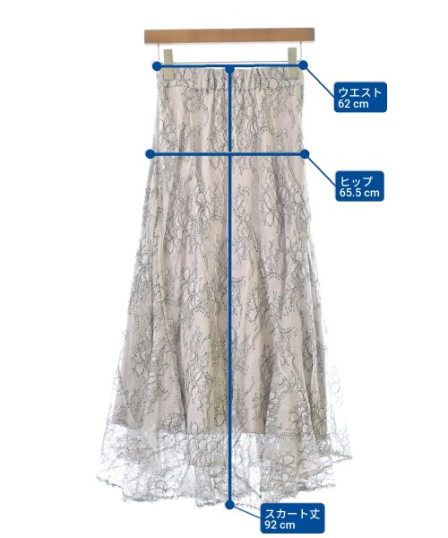NATURAL BEAUTY BASIC（ナチュラルビューティーベーシック）ロング・マキシ丈スカート 紫 サイズ:M レディース/2200673537065