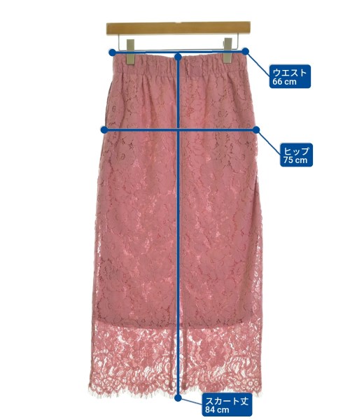 NATURAL BEAUTY BASIC（ナチュラルビューティーベーシック）ロング・マキシ丈スカート ピンク サイズ:M レディース/2200683353013