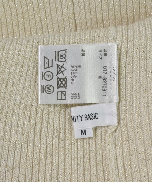 NATURAL BEAUTY BASIC（ナチュラルビューティーベーシック）ニット・セーター ベージュ サイズ:M レディース/2200685320112