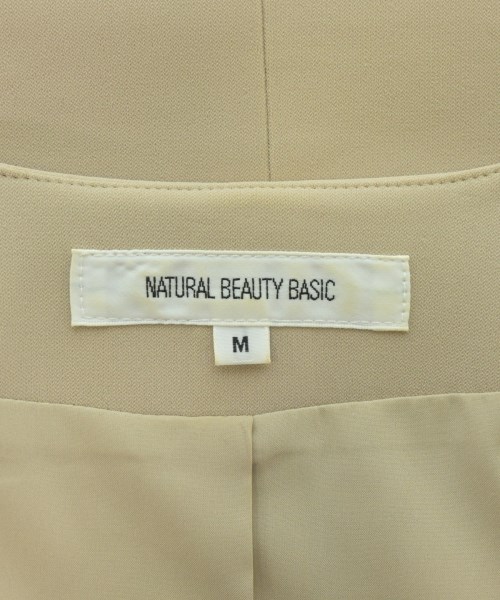 NATURAL BEAUTY BASIC（ナチュラルビューティーベーシック）ノーカラージャケット ベージュ サイズ:M レディース/2200681175075