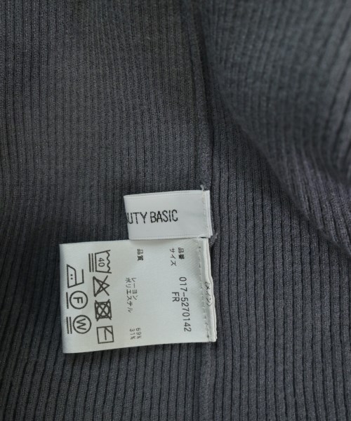 NATURAL BEAUTY BASIC（ナチュラルビューティーベーシック）ニット・セーター グレー サイズ:F レディース/2200682541060