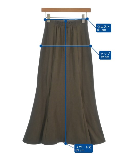 NATURAL BEAUTY BASIC（ナチュラルビューティーベーシック）ロング・マキシ丈スカート 茶 サイズ:M レディース/2200686985150