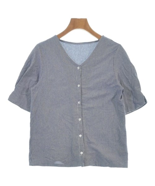 NATURAL BEAUTY BASIC(ナチュラルビューティーベーシック)ブラウス 青 サイズ:M/2200684658049