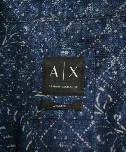 A/X ARMANI EXCHANGE（アルマーニエクスチェンジ）カジュアルシャツ 青 サイズ:M メンズ/2200637040112