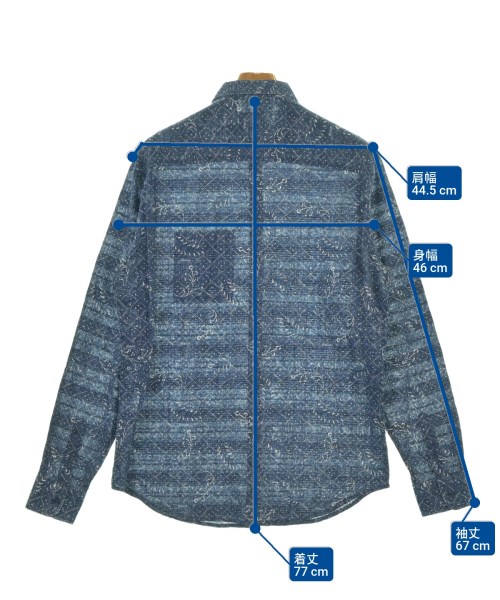 A/X ARMANI EXCHANGE（アルマーニエクスチェンジ）カジュアルシャツ 青 サイズ:M メンズ/2200637040112