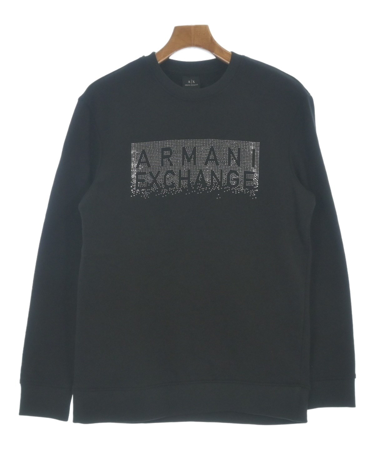 （値下げ）新品　アルマーニ　トレーナー　ブラック　　US-Sサイズ ARMANI EXCHANGE アルマーニ エクスチェンジ トレーナー スウェット